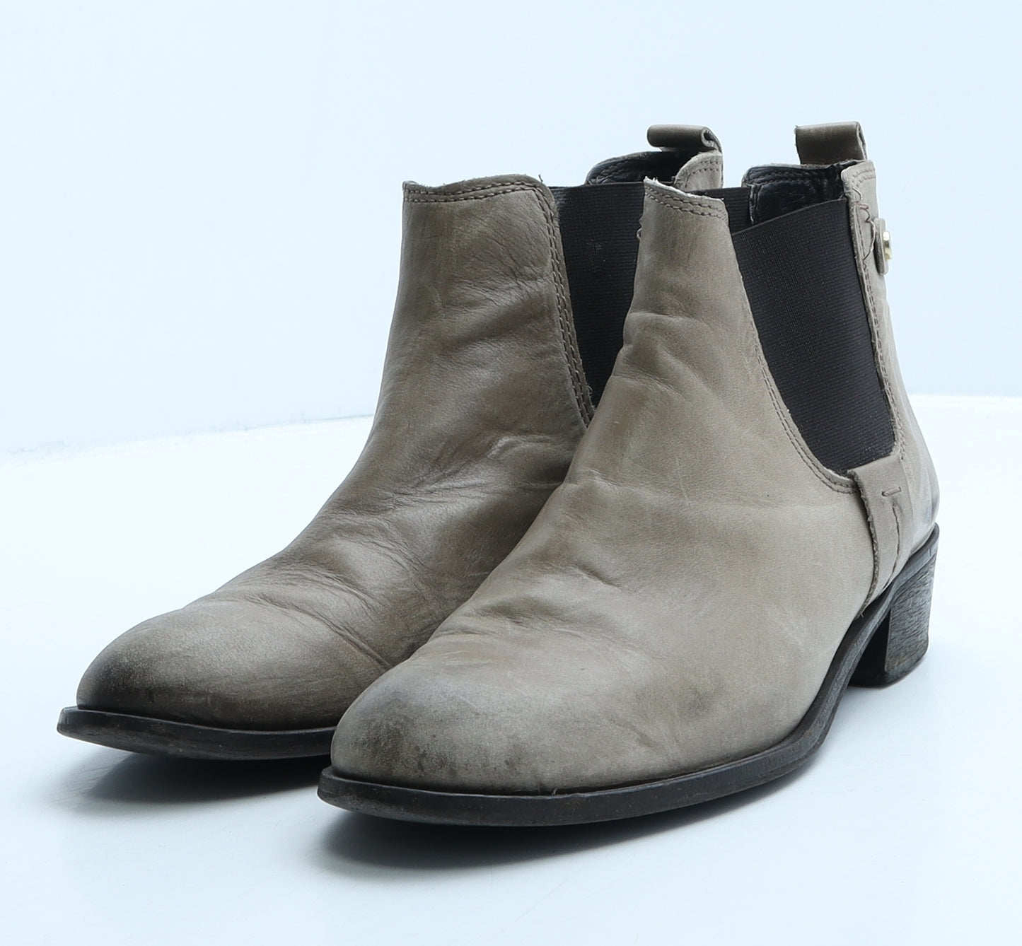 Preworn Womens Brown Leather Chelsea Boot UK 6 39