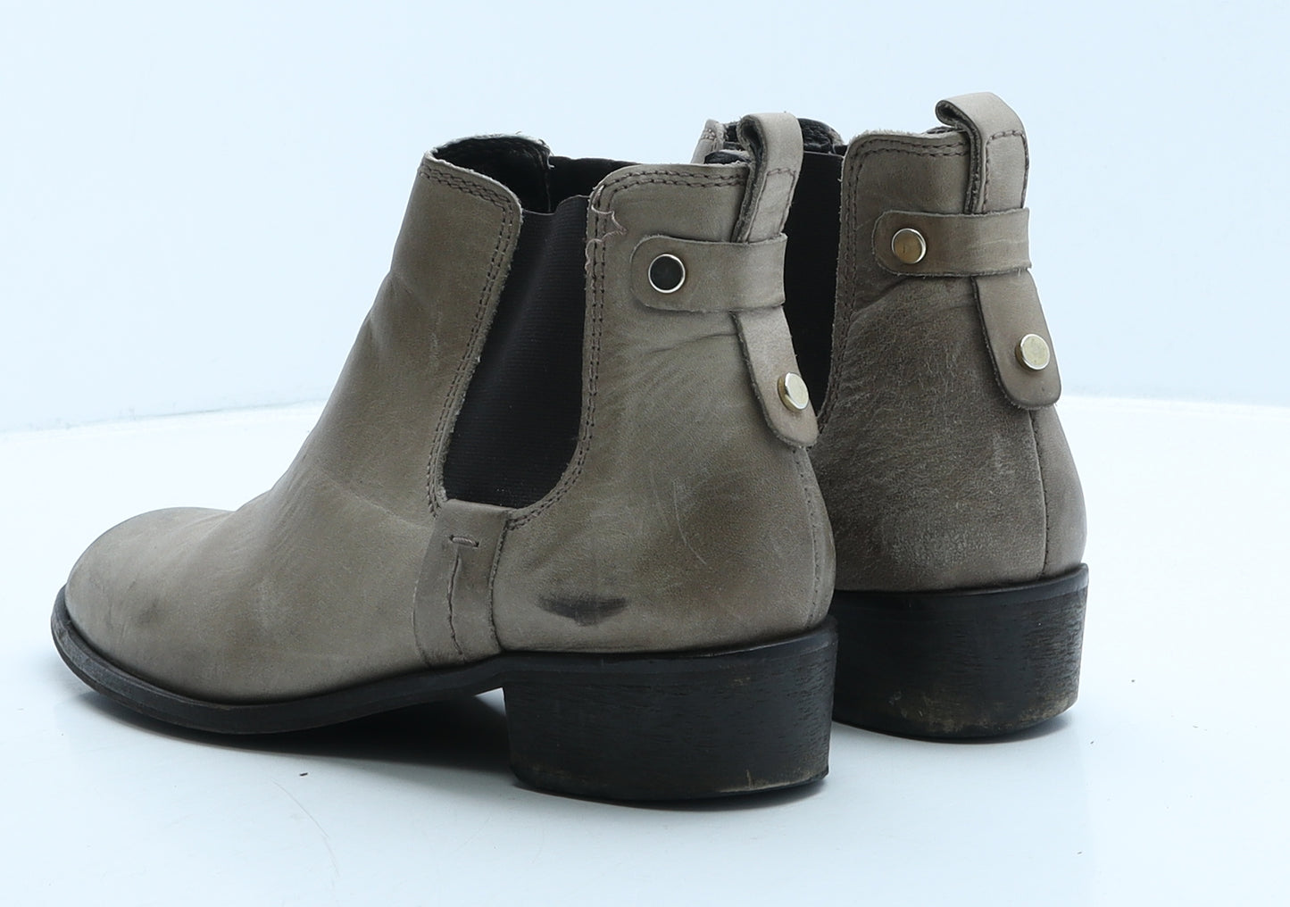 Preworn Womens Brown Leather Chelsea Boot UK 6 39