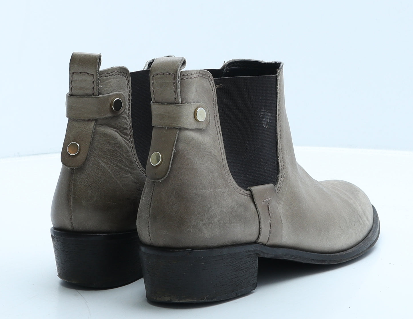 Preworn Womens Brown Leather Chelsea Boot UK 6 39