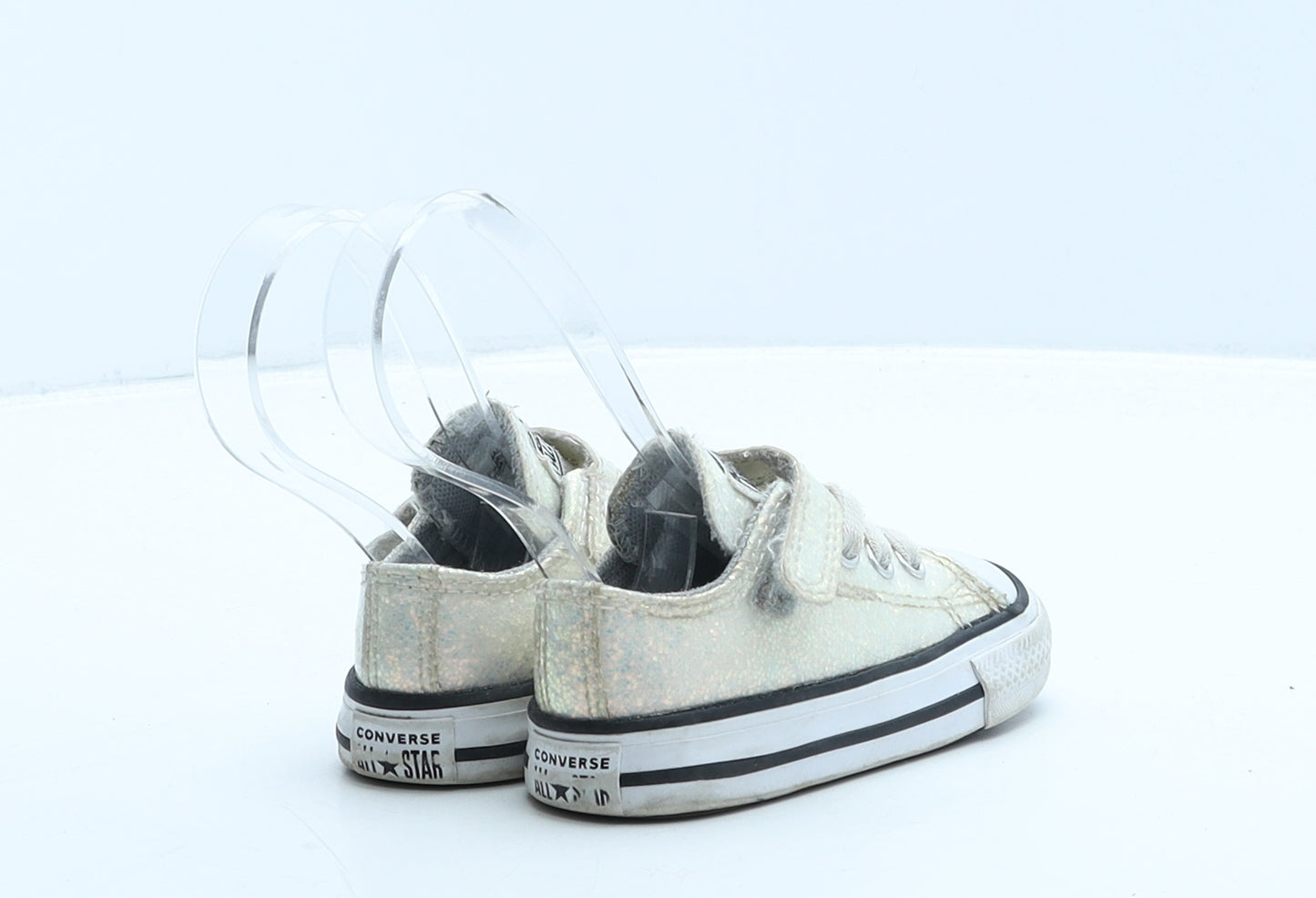 Converse Girls Ivory Vinyl Trainer UK 4 20