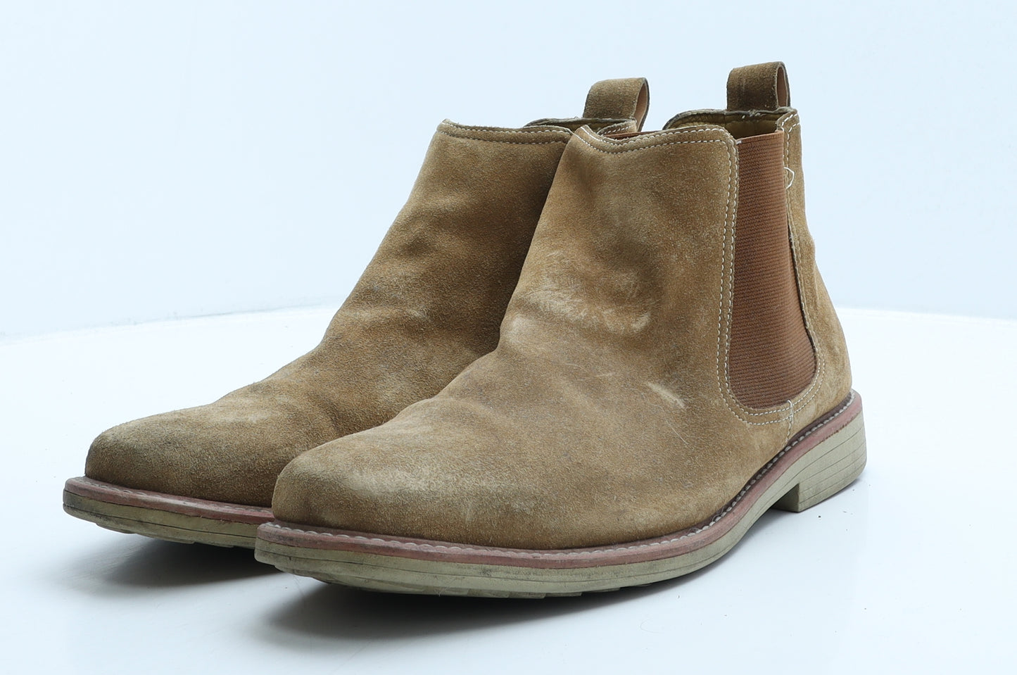Steptronic Mens Brown Suede Chelsea Boot UK 11 45