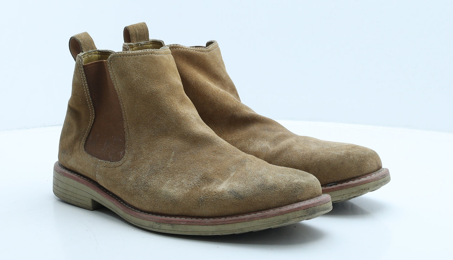 Steptronic Mens Brown Suede Chelsea Boot UK 11 45