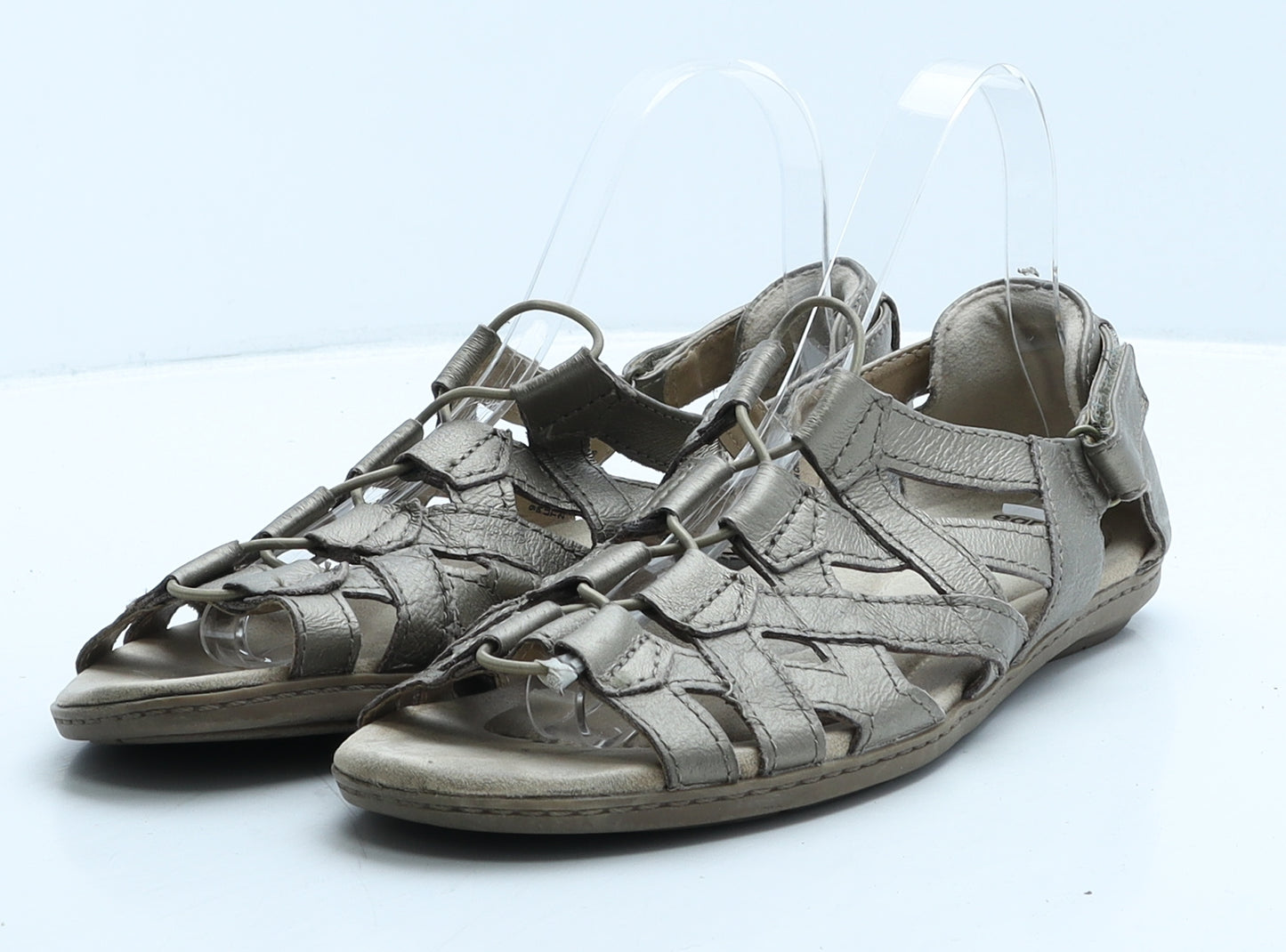 Earth Womens Brown Rubber Gladiator Sandal UK 7