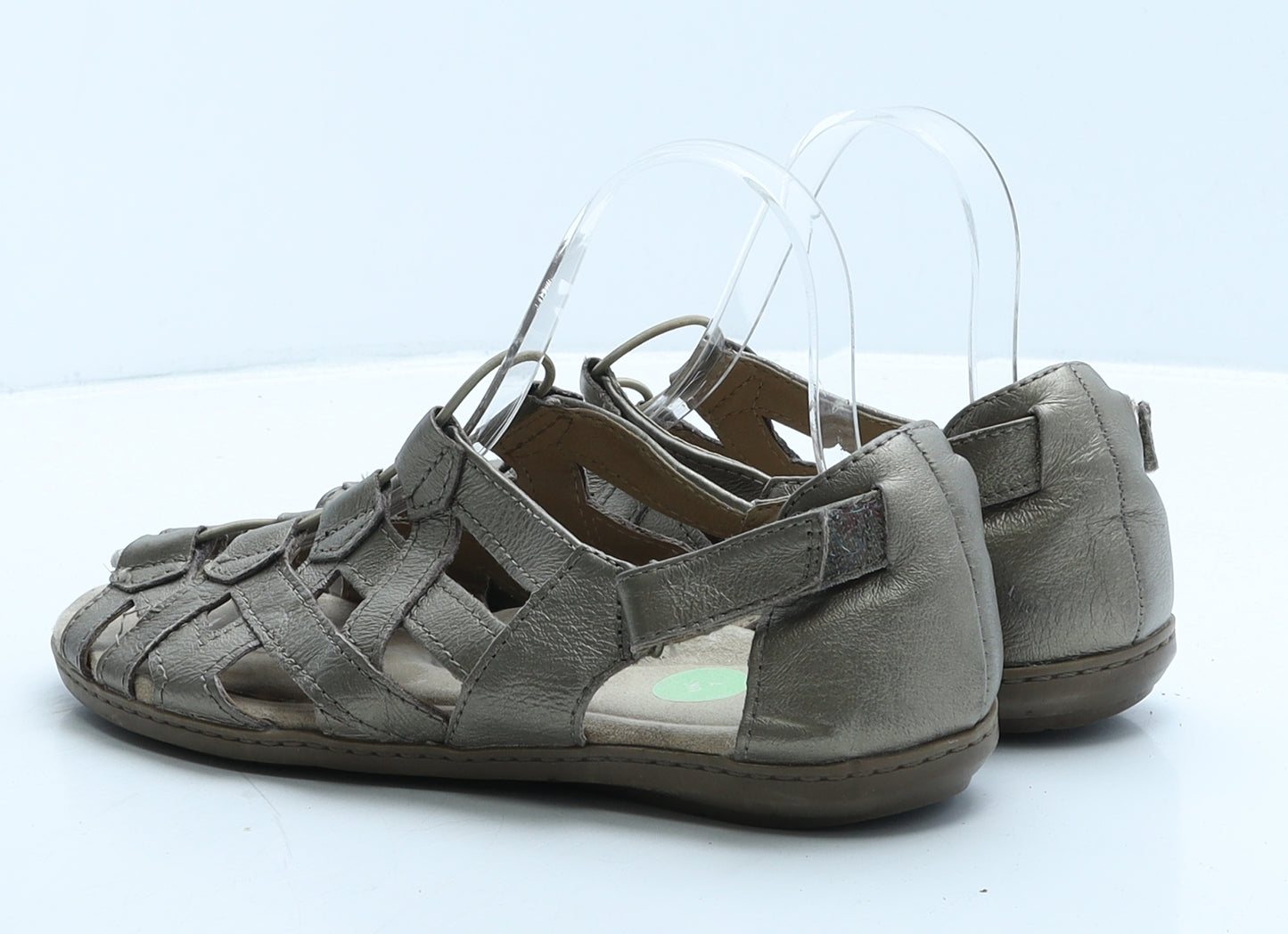 Earth Womens Brown Rubber Gladiator Sandal UK 7