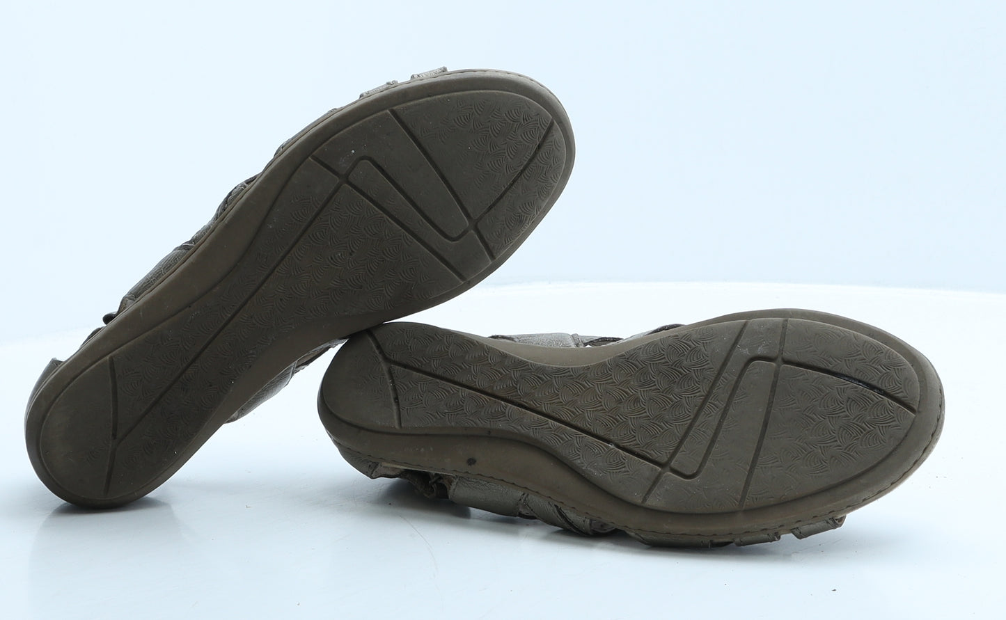 Earth Womens Brown Rubber Gladiator Sandal UK 7
