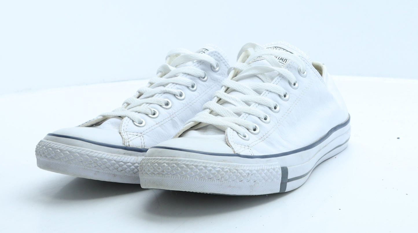 Converse Mens White Leather Trainer UK 10