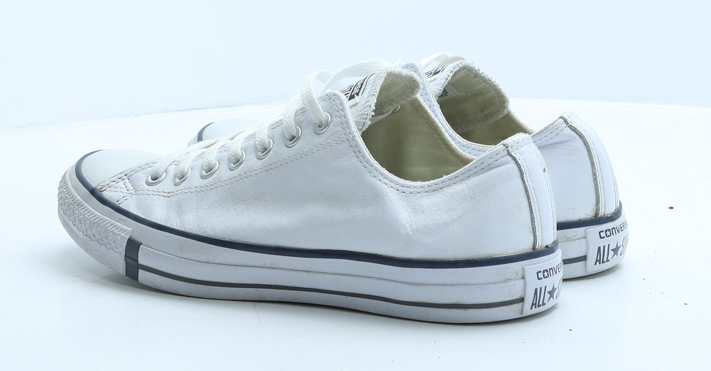 Converse Mens White Leather Trainer UK 10