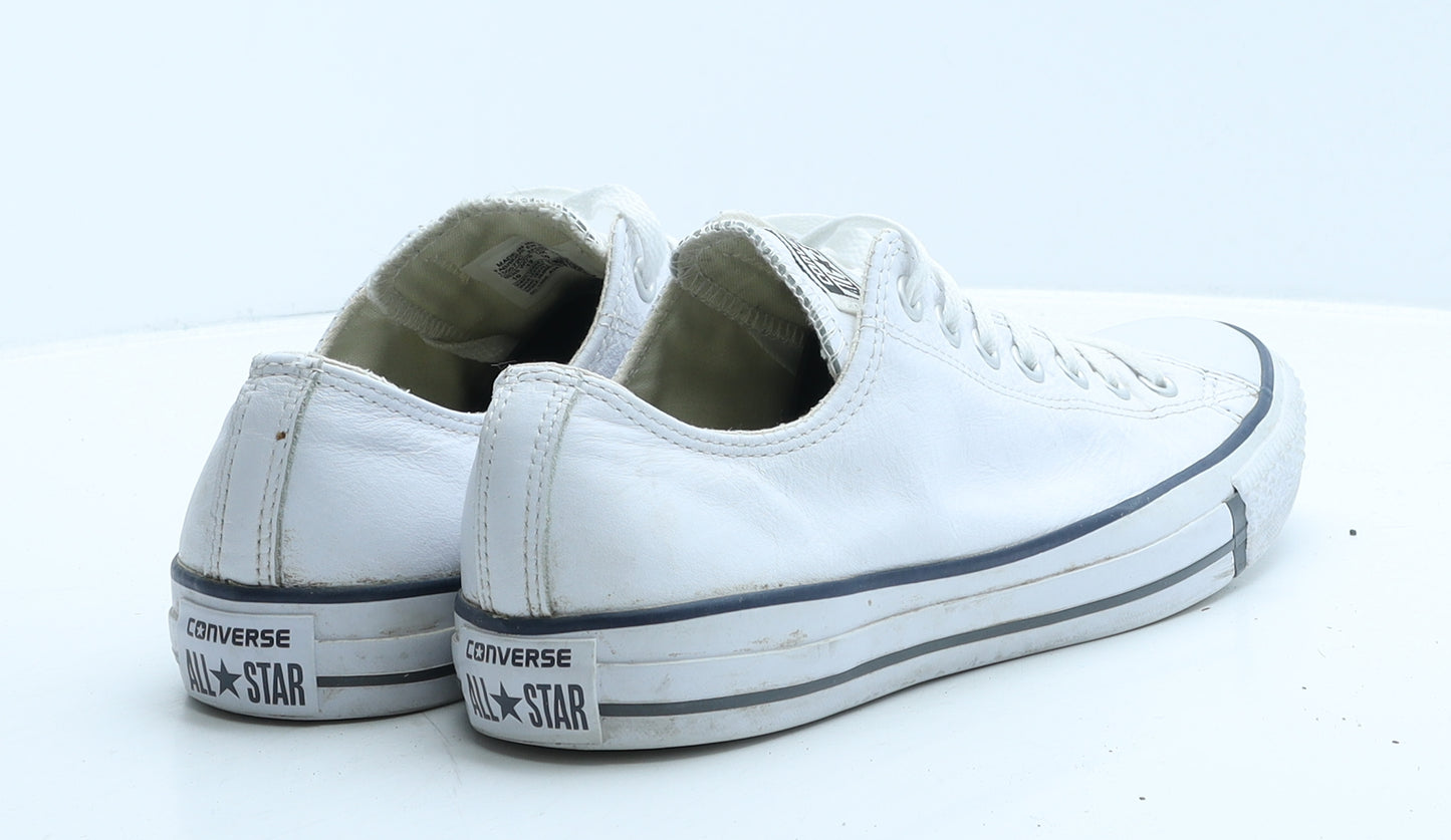 Converse Mens White Leather Trainer UK 10