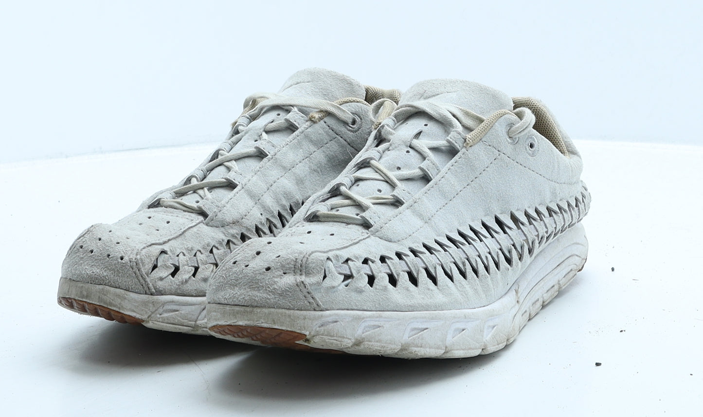 Nike Womens Grey Geometric Suede Trainer Casual UK 7 41