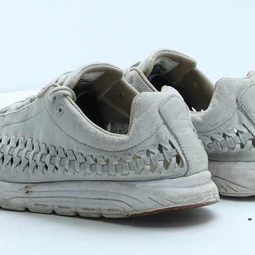 Nike Womens Grey Geometric Suede Trainer Casual UK 7 41