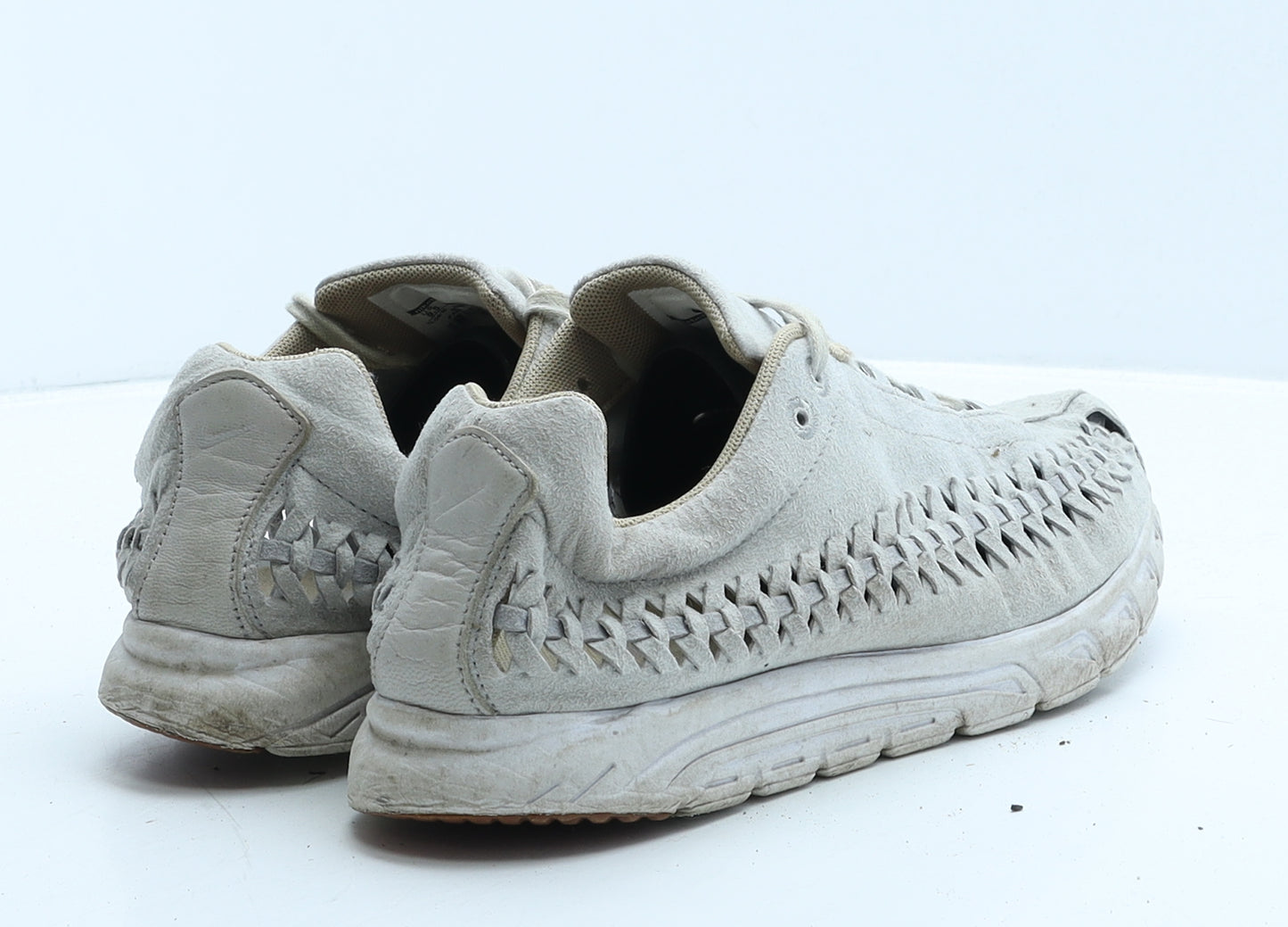 Nike Womens Grey Geometric Suede Trainer Casual UK 7 41