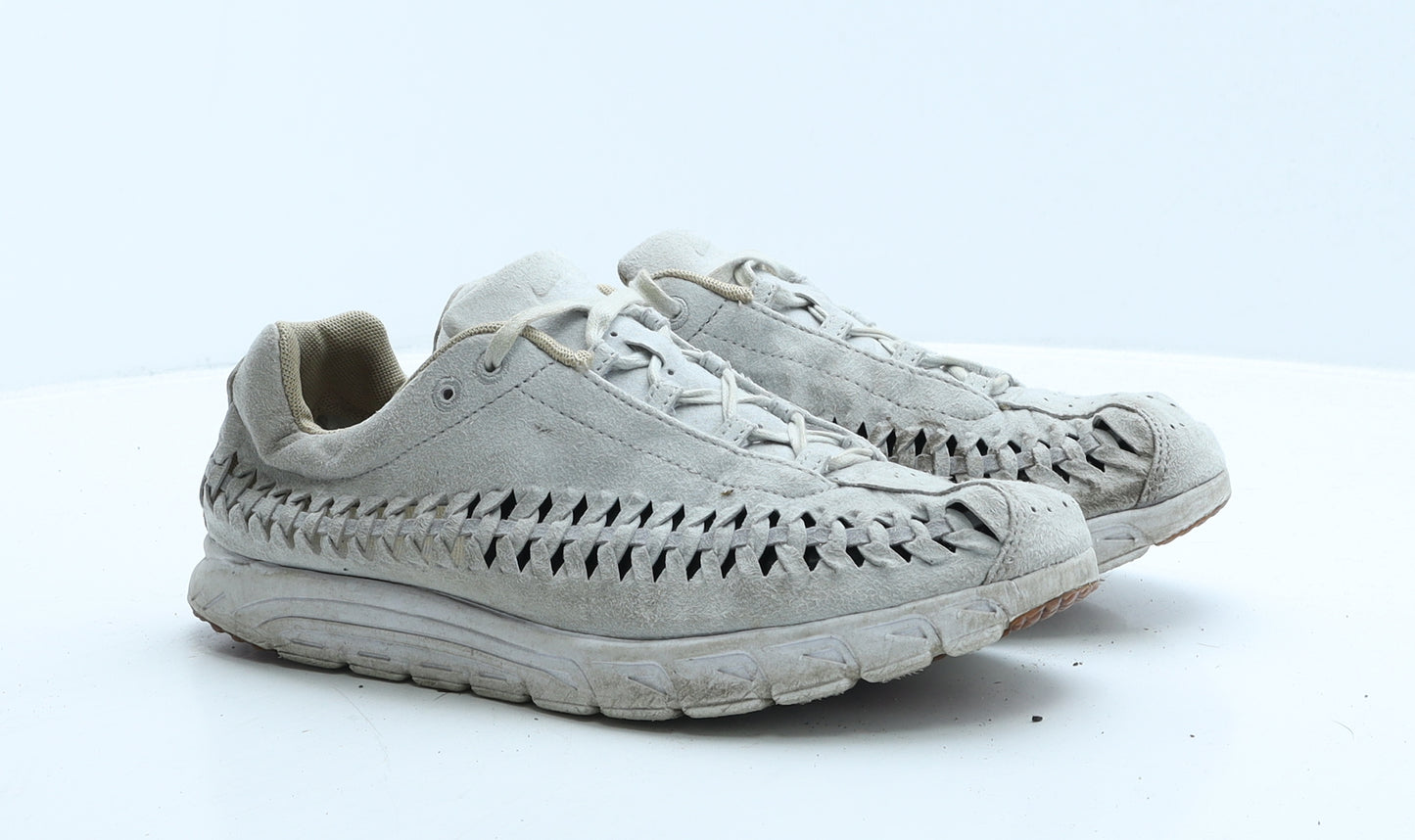 Nike Womens Grey Geometric Suede Trainer Casual UK 7 41