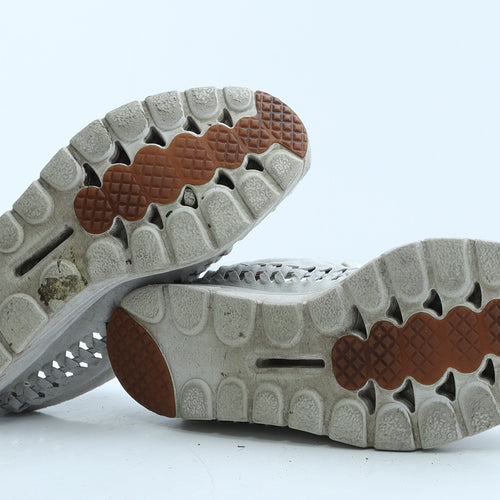 Nike Womens Grey Geometric Suede Trainer Casual UK 7 41