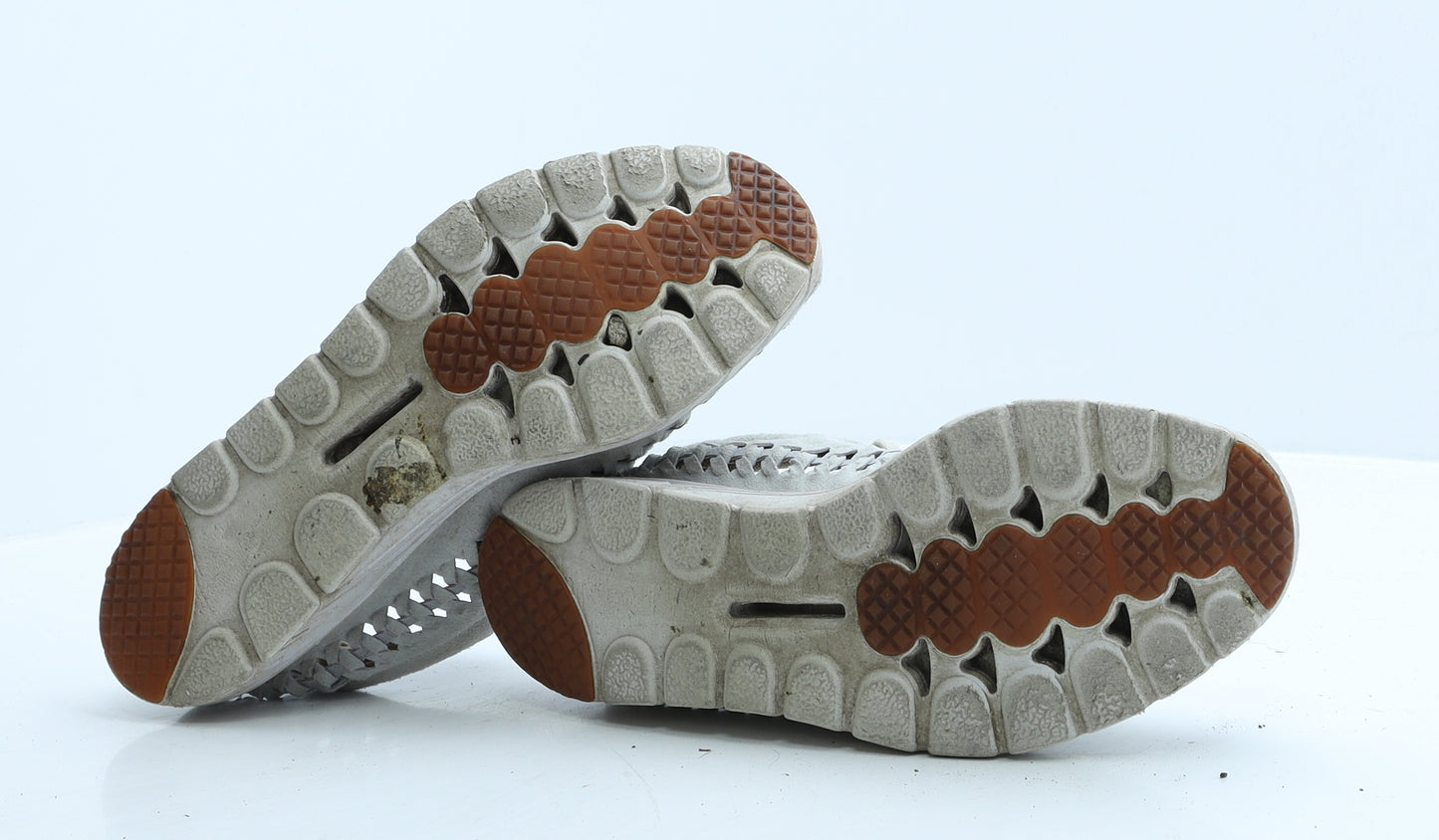 Nike Womens Grey Geometric Suede Trainer Casual UK 7 41