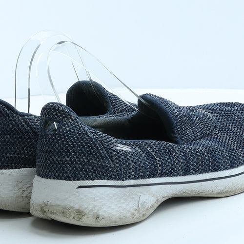 Skechers Womens Blue Fabric Trainer Casual UK 4