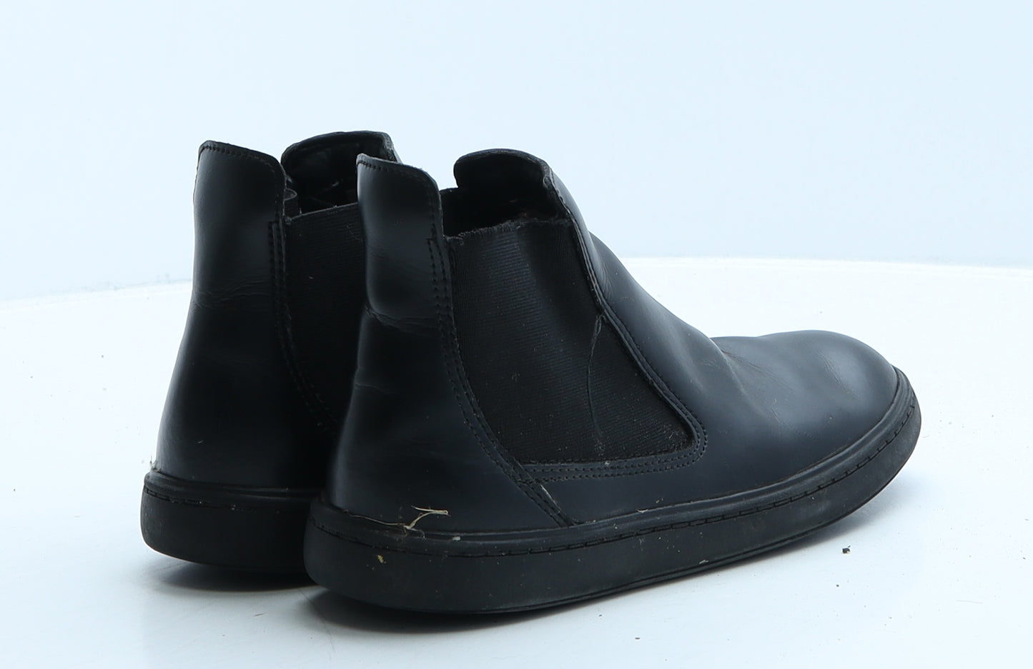 Clarks Girls Black Leather Bootie Boot UK 1.5 33.5