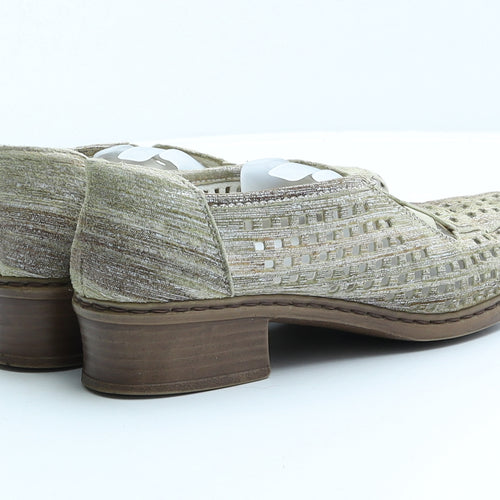 Rieker Womens Beige Leather Loafer Casual UK 7