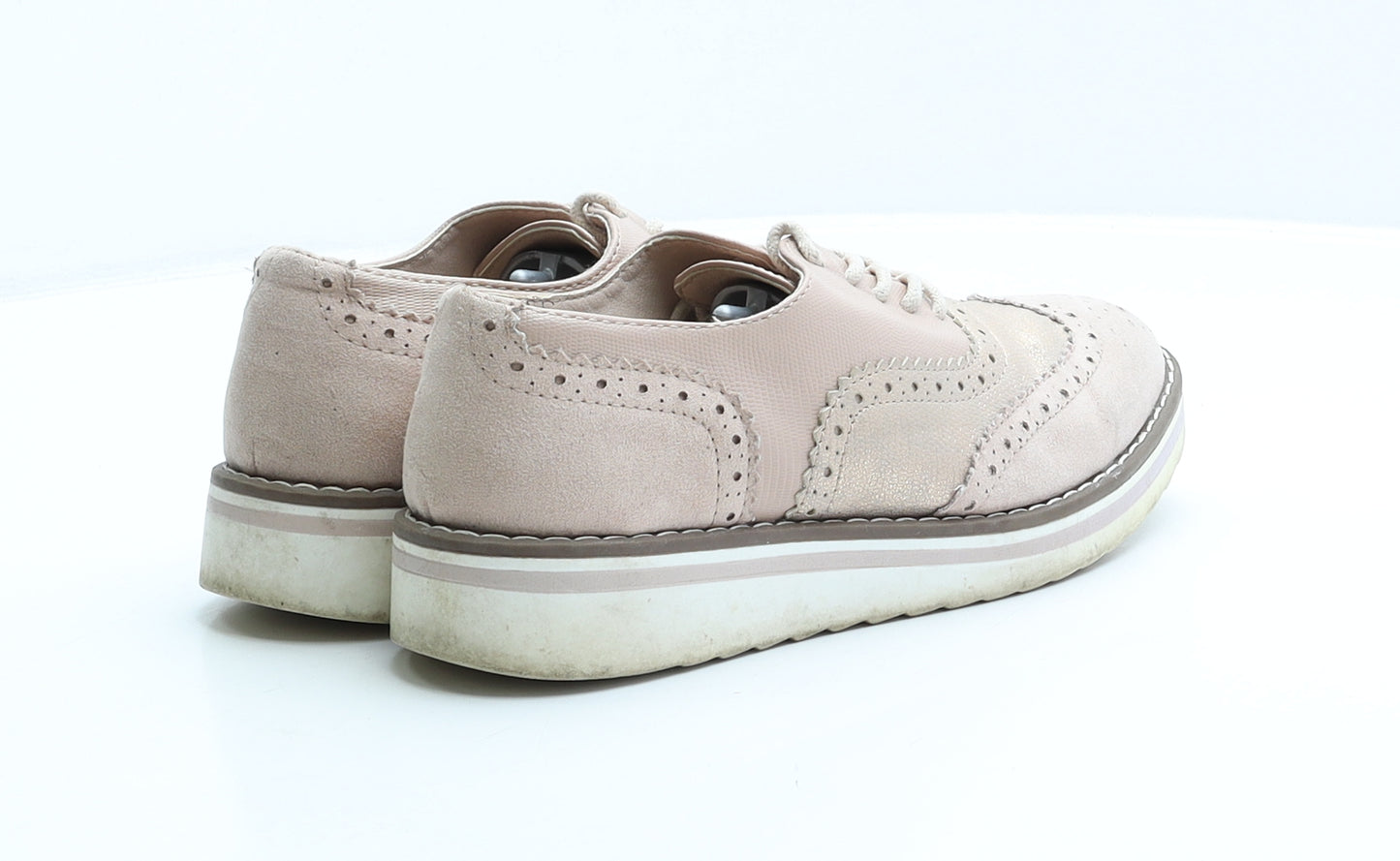 Primark Womens Pink Synthetic Flat UK 4 37 US 6