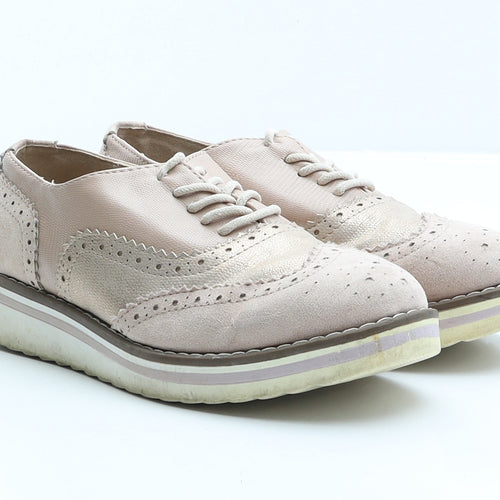 Primark Womens Pink Synthetic Flat UK 4 37 US 6