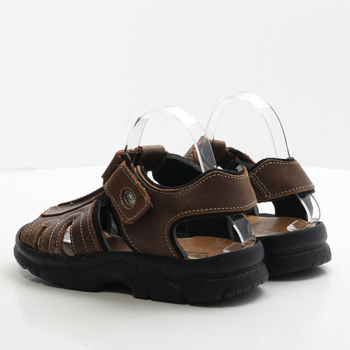 Morxiva Womens Brown Leather Fisherman Sandal UK 7