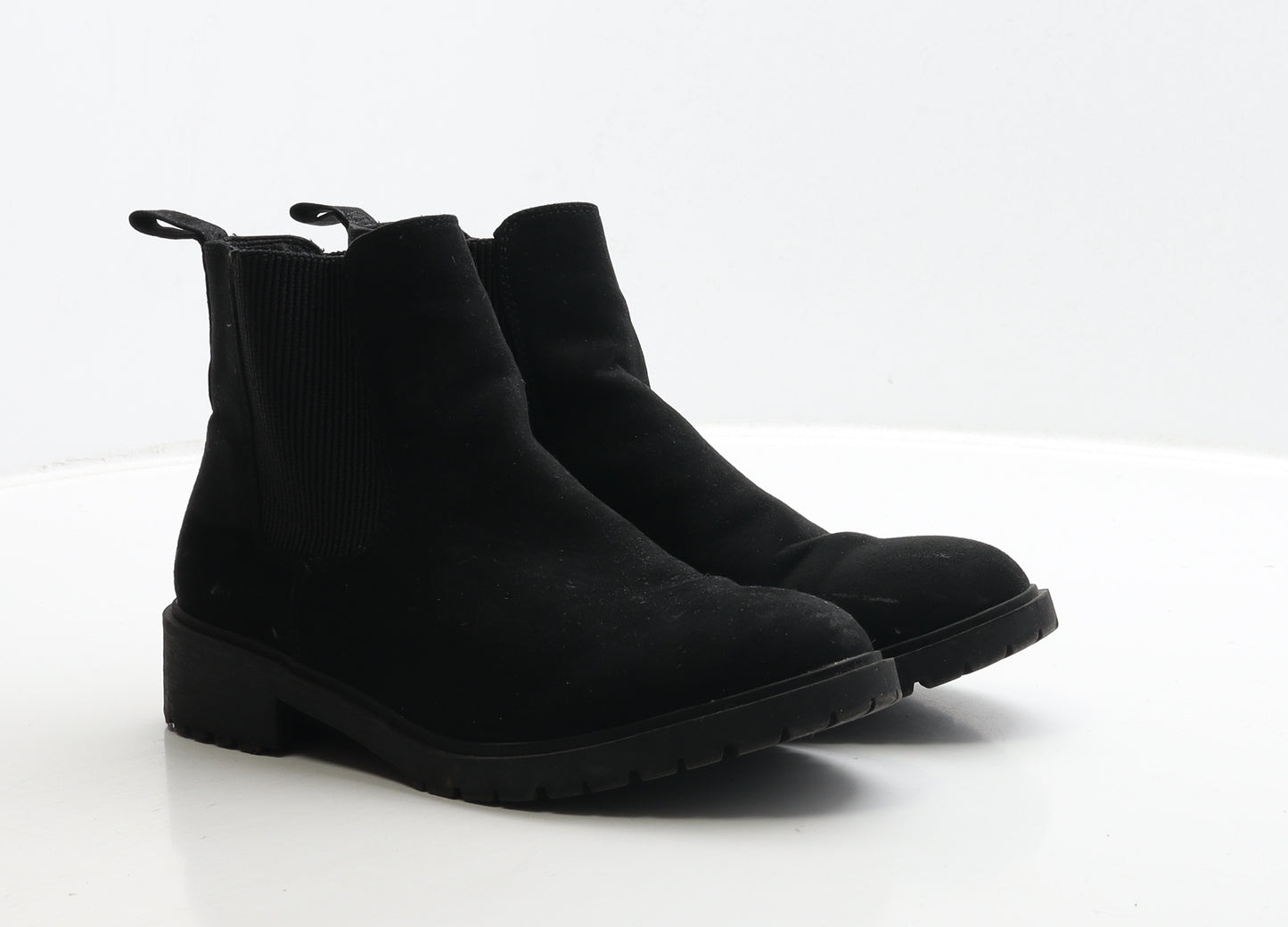 New Look Girls Black Suede Chelsea Boot UK 5 37