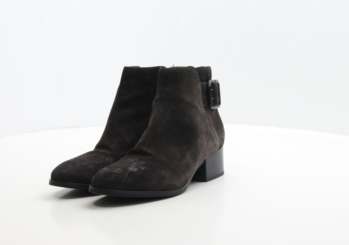 Clarks Womens Brown Suede Bootie Boot UK 6 39