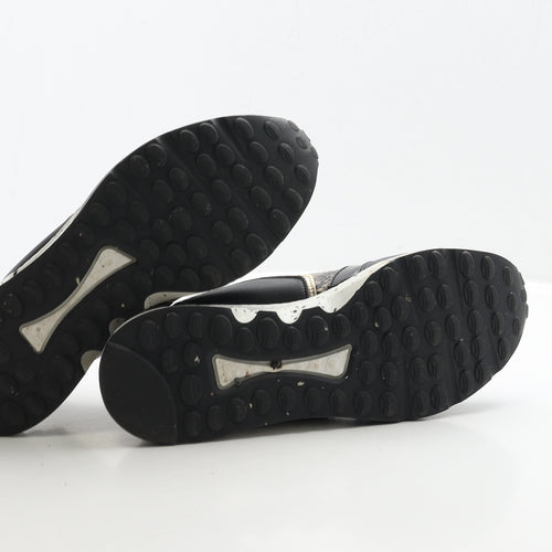 Xti Womens Black Geometric Polyester Trainer UK 5 38