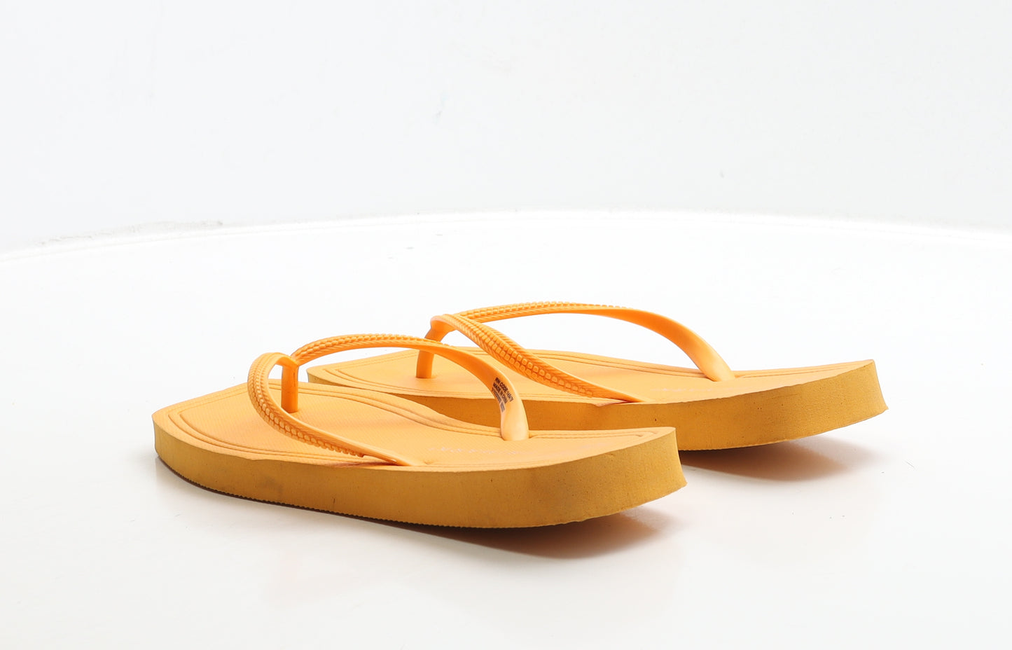 Primark Womens Orange Rubber Thong Sandal UK 5 38