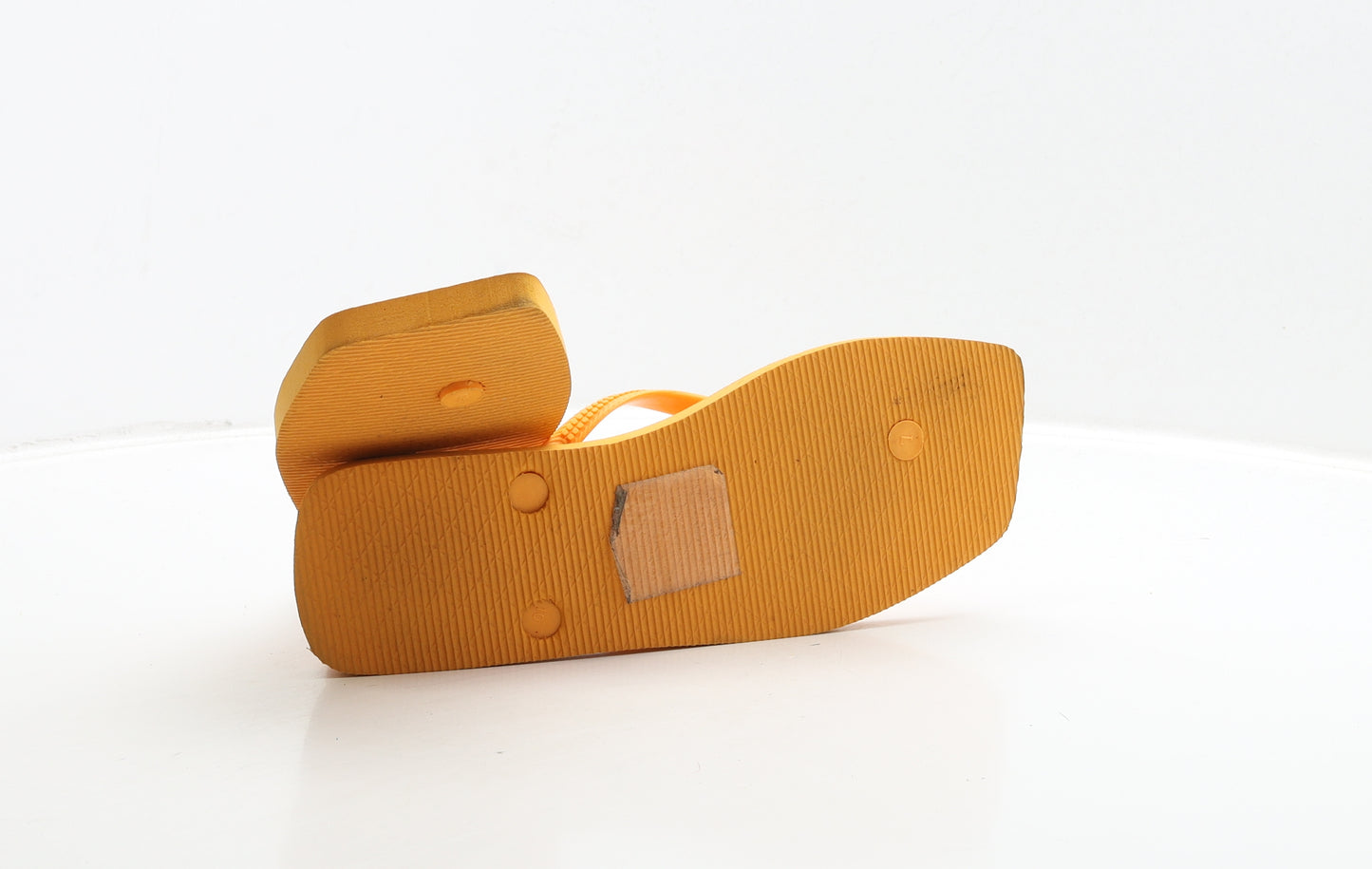 Primark Womens Orange Rubber Thong Sandal UK 5 38
