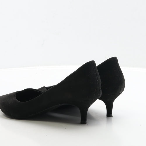 New Look Womens Black Suede Court Heel UK 4 37