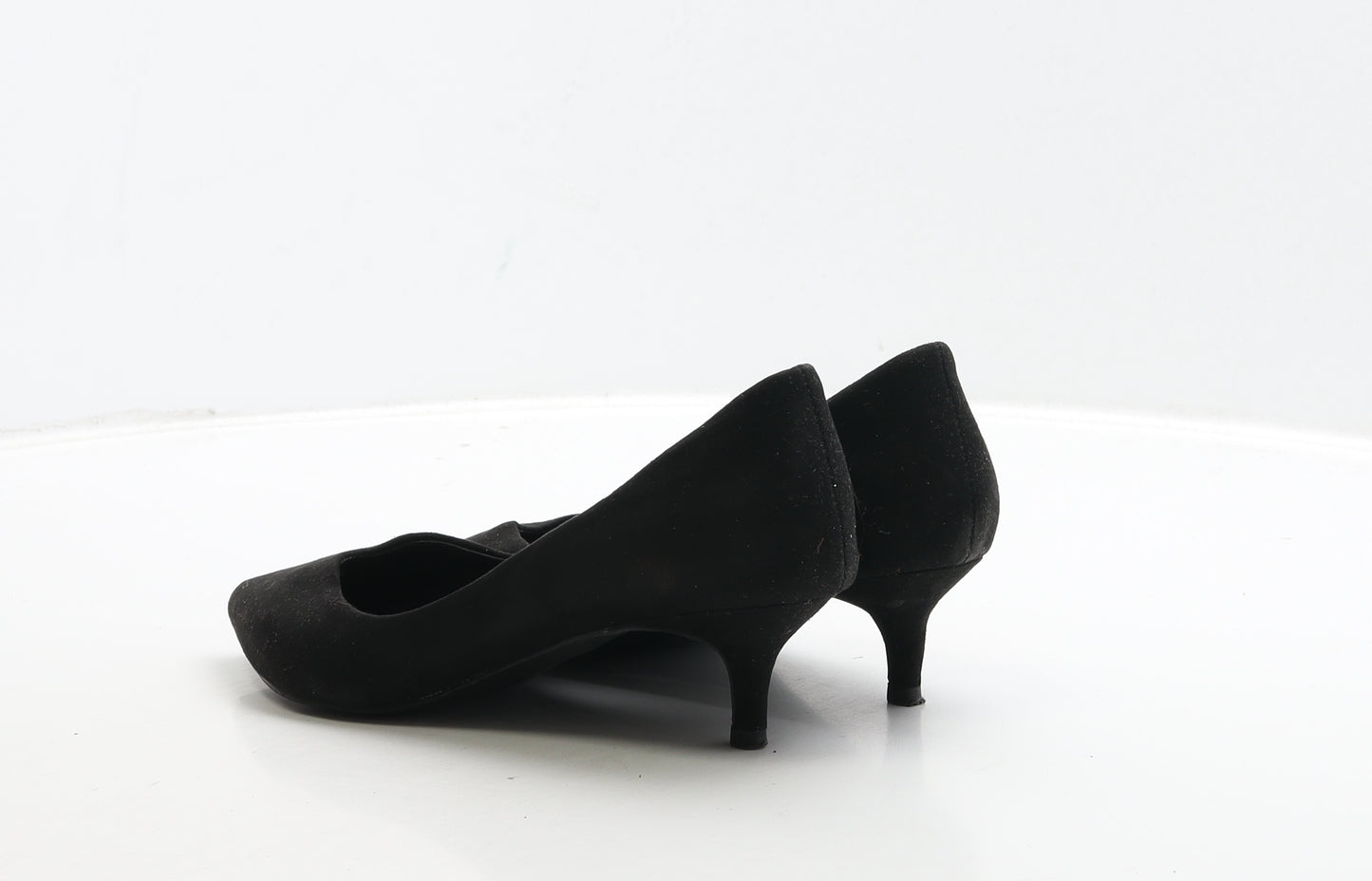 New Look Womens Black Suede Court Heel UK 4 37