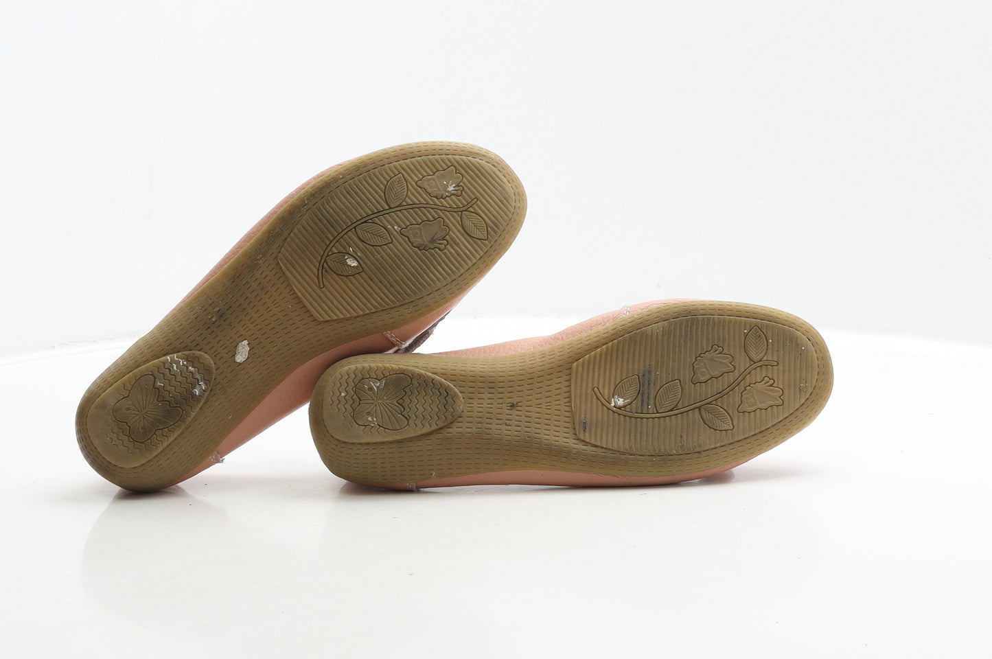 Jo&Joe Womens Pink Leather Loafer Flat UK 5