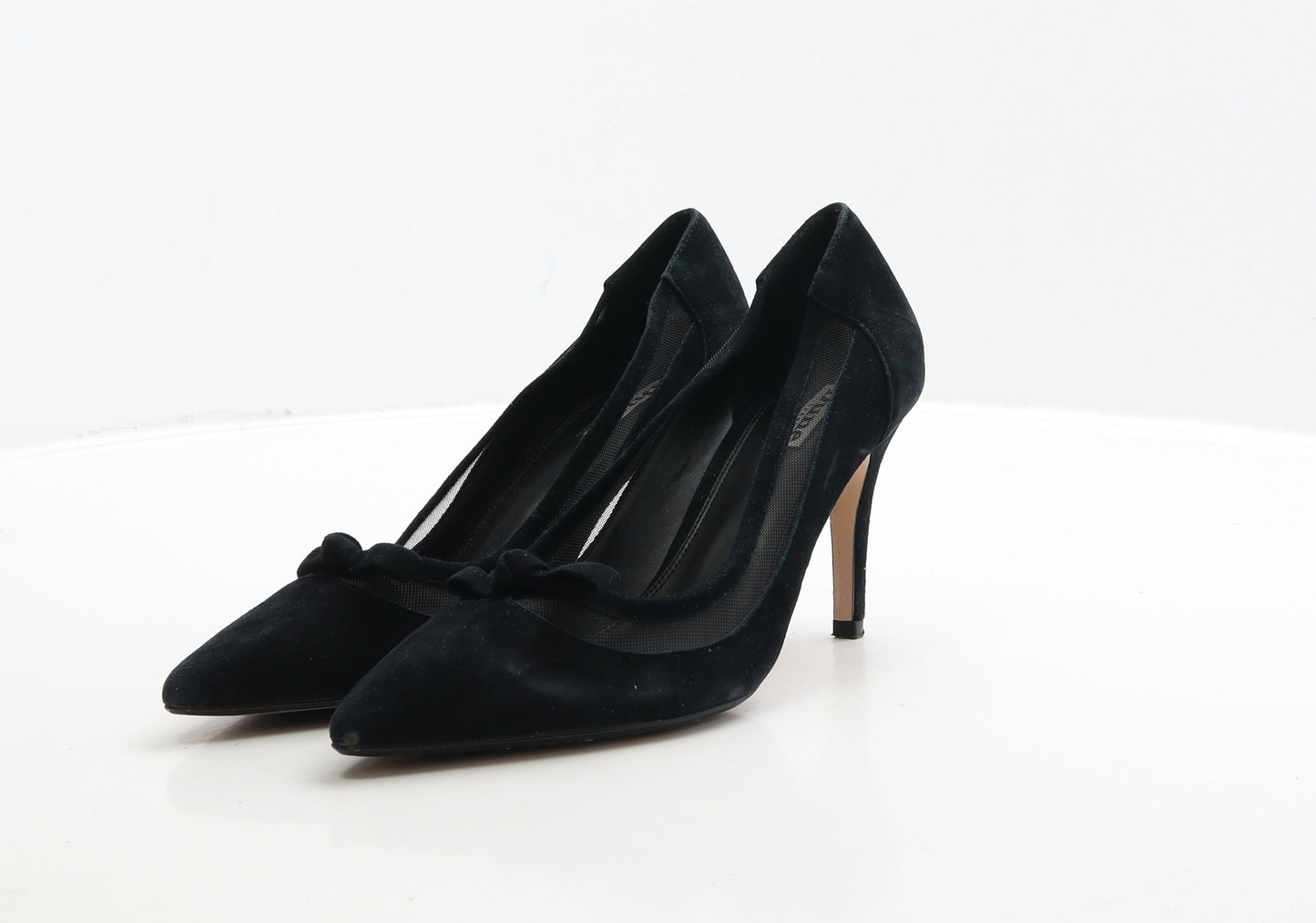 Dune Womens Black Suede Court Heel UK 6 39