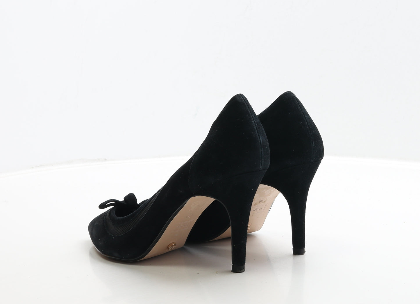 Dune Womens Black Suede Court Heel UK 6 39