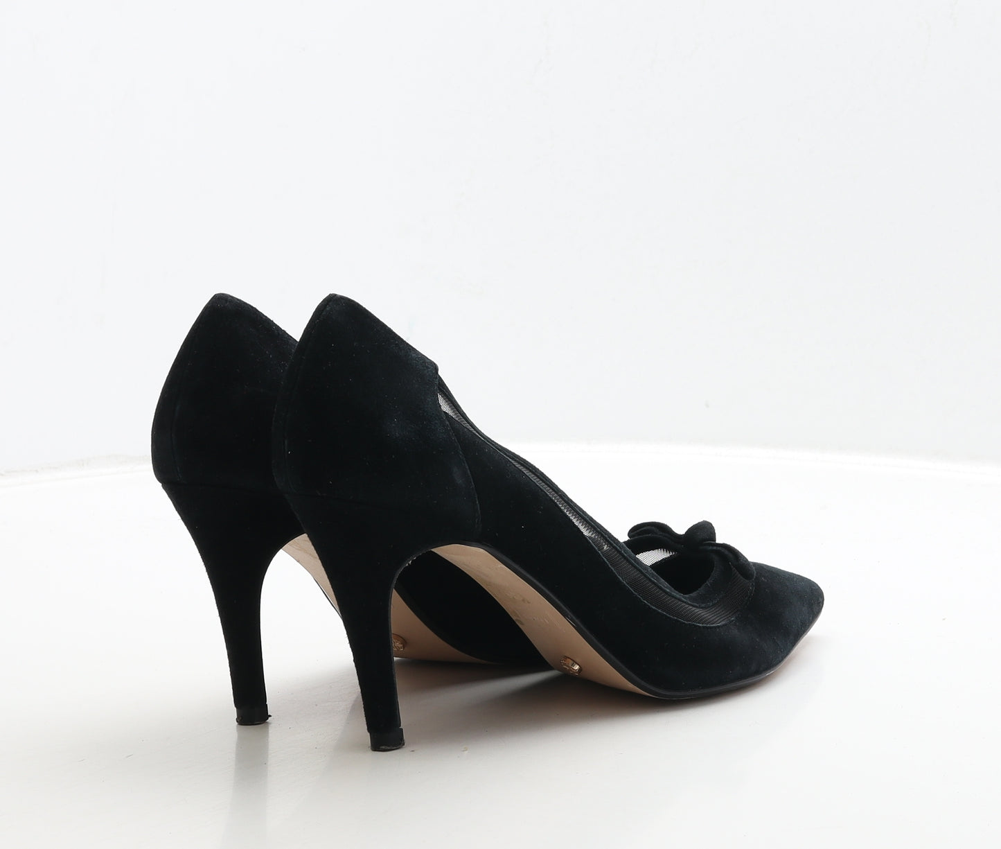 Dune Womens Black Suede Court Heel UK 6 39