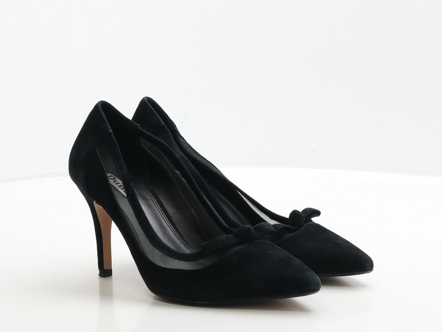 Dune Womens Black Suede Court Heel UK 6 39
