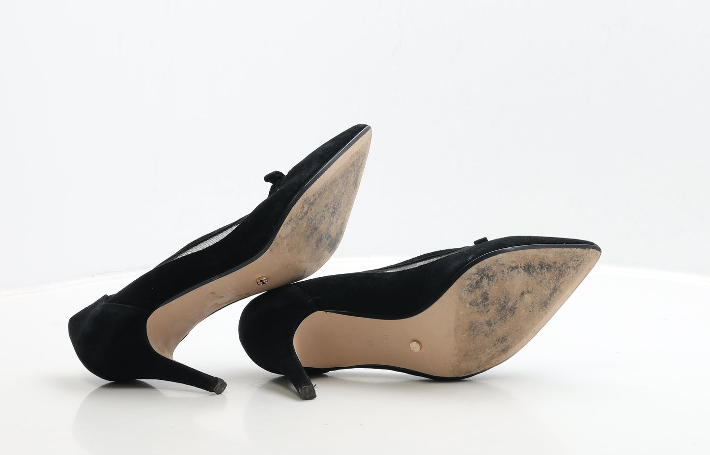 Dune Womens Black Suede Court Heel UK 6 39