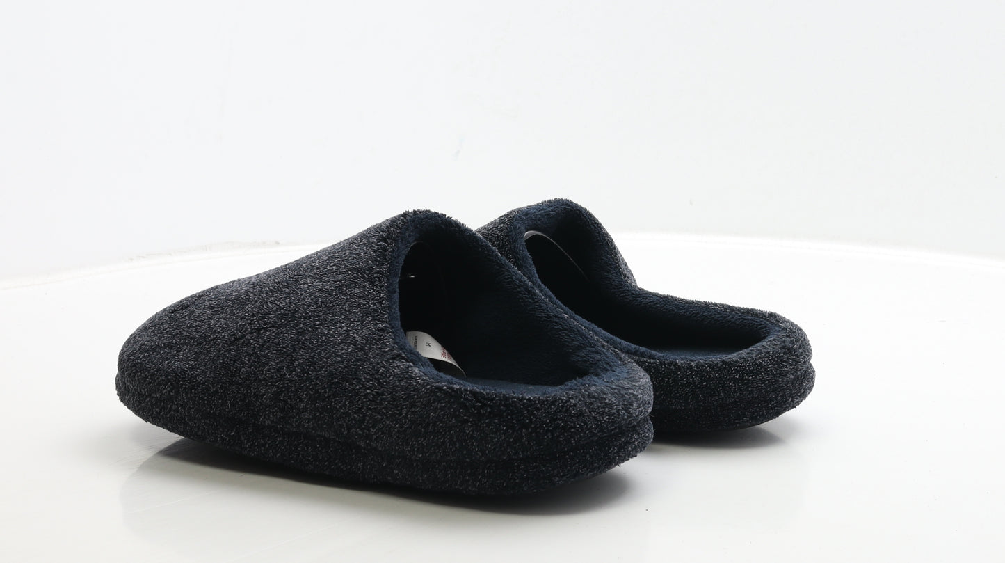 TU Mens Blue Polyester Slip On Slipper UK 9