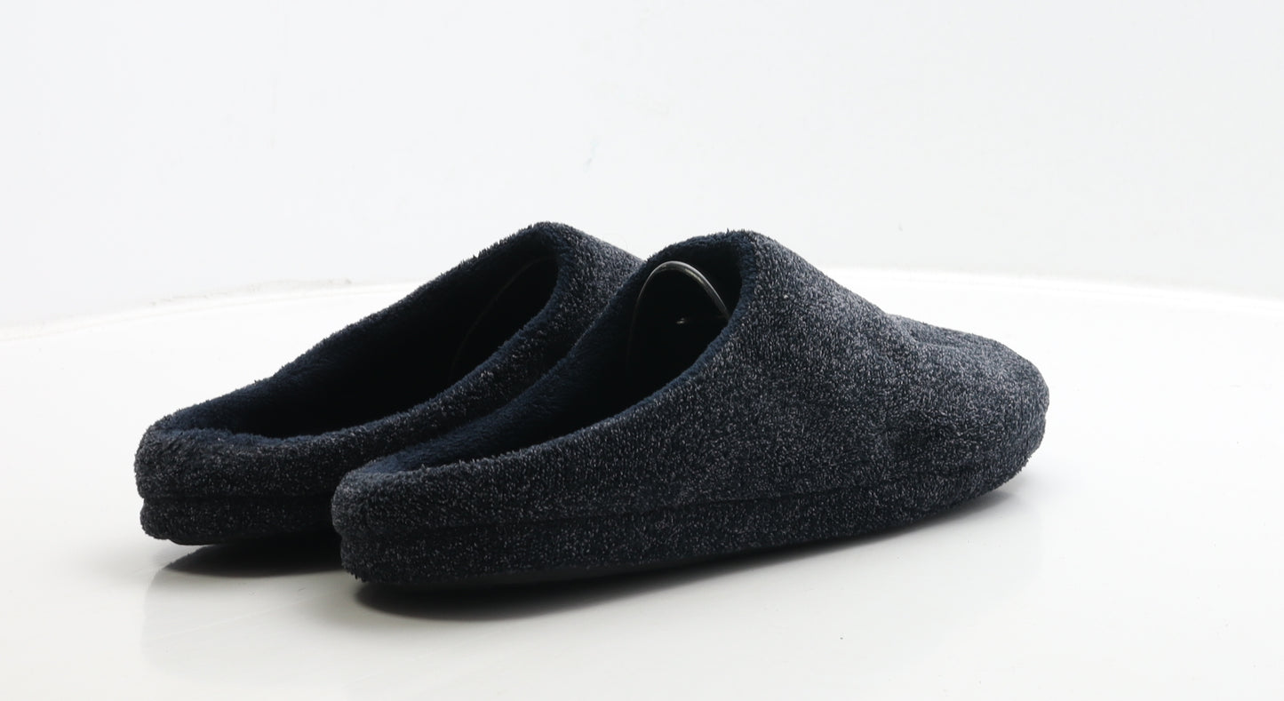 TU Mens Blue Polyester Slip On Slipper UK 9