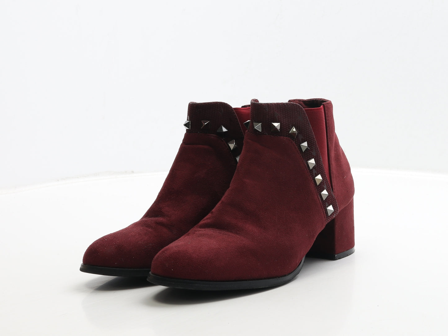 Nio Nio Womens Red Suede Chelsea Boot UK 5 38