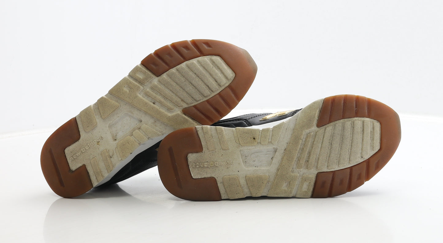 New Balance Womens Black Polyester Trainer UK 4 37