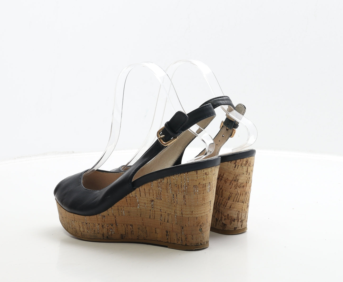 NEXT Womens Blue Leather Slingback Heel UK 5 38