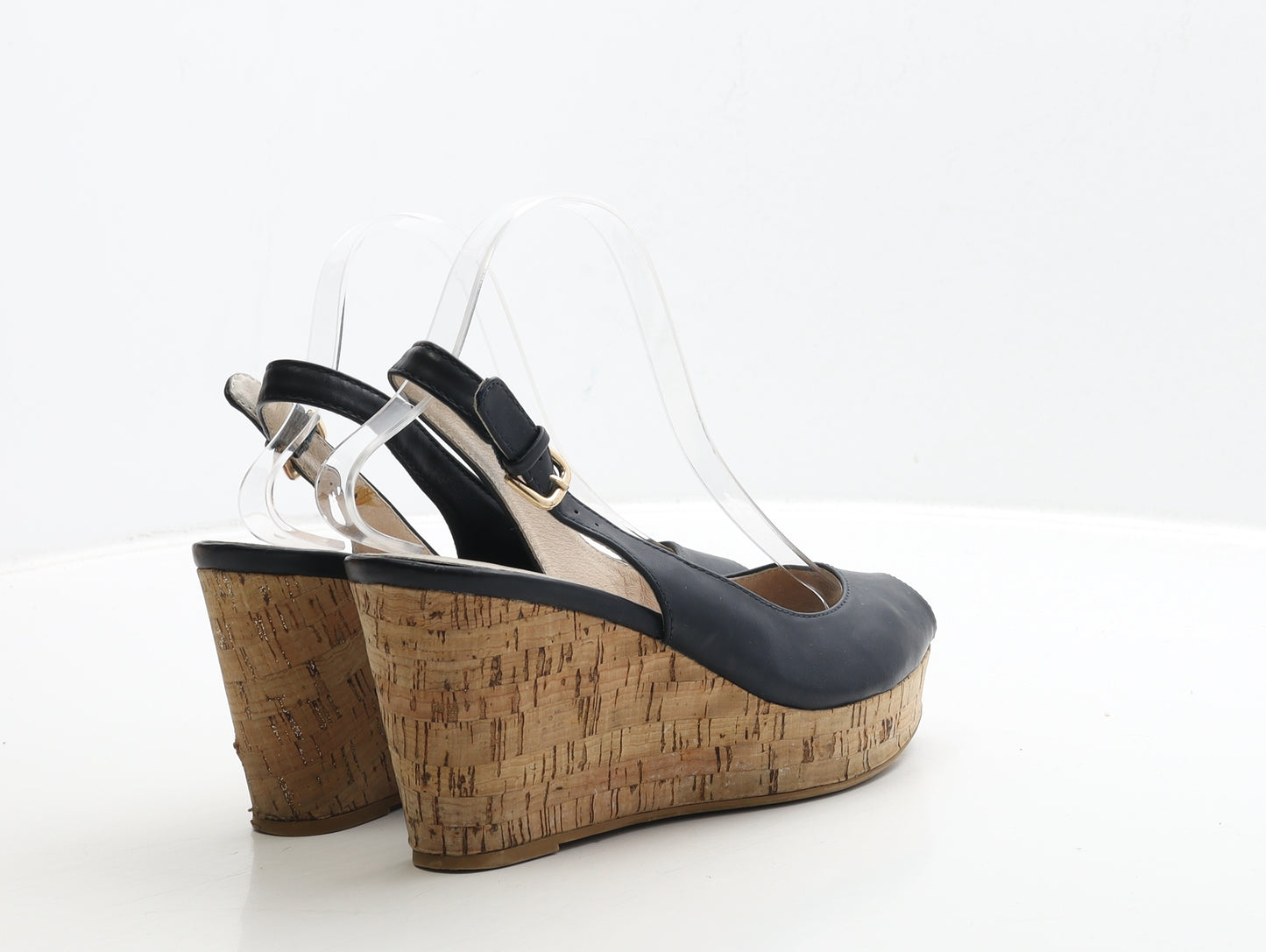 NEXT Womens Blue Leather Slingback Heel UK 5 38