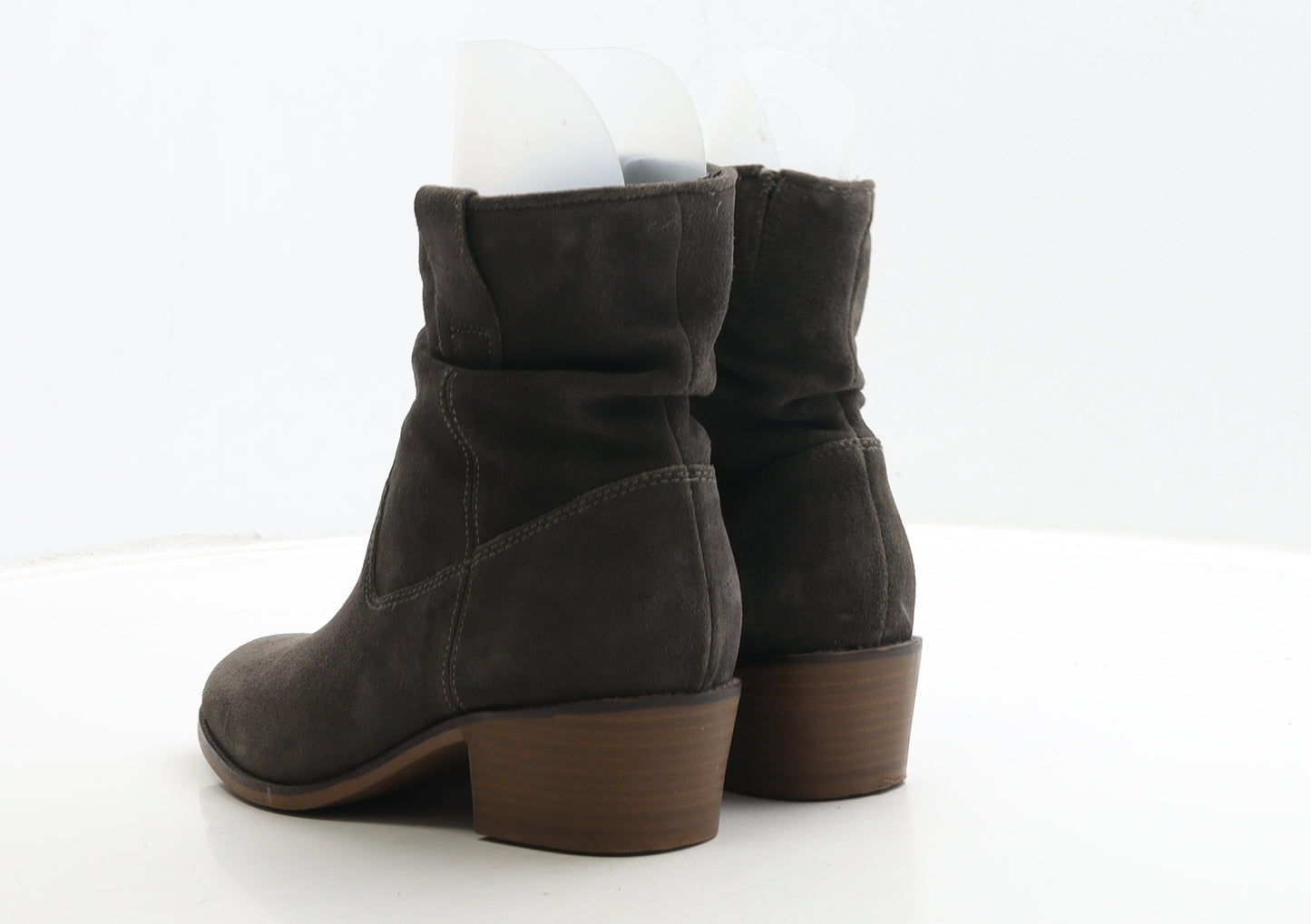 Marks and Spencer Womens Brown Suede Cowboy Boot UK 5