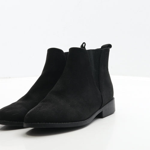 Primark Womens Black Suede Chelsea Boot UK 3 36