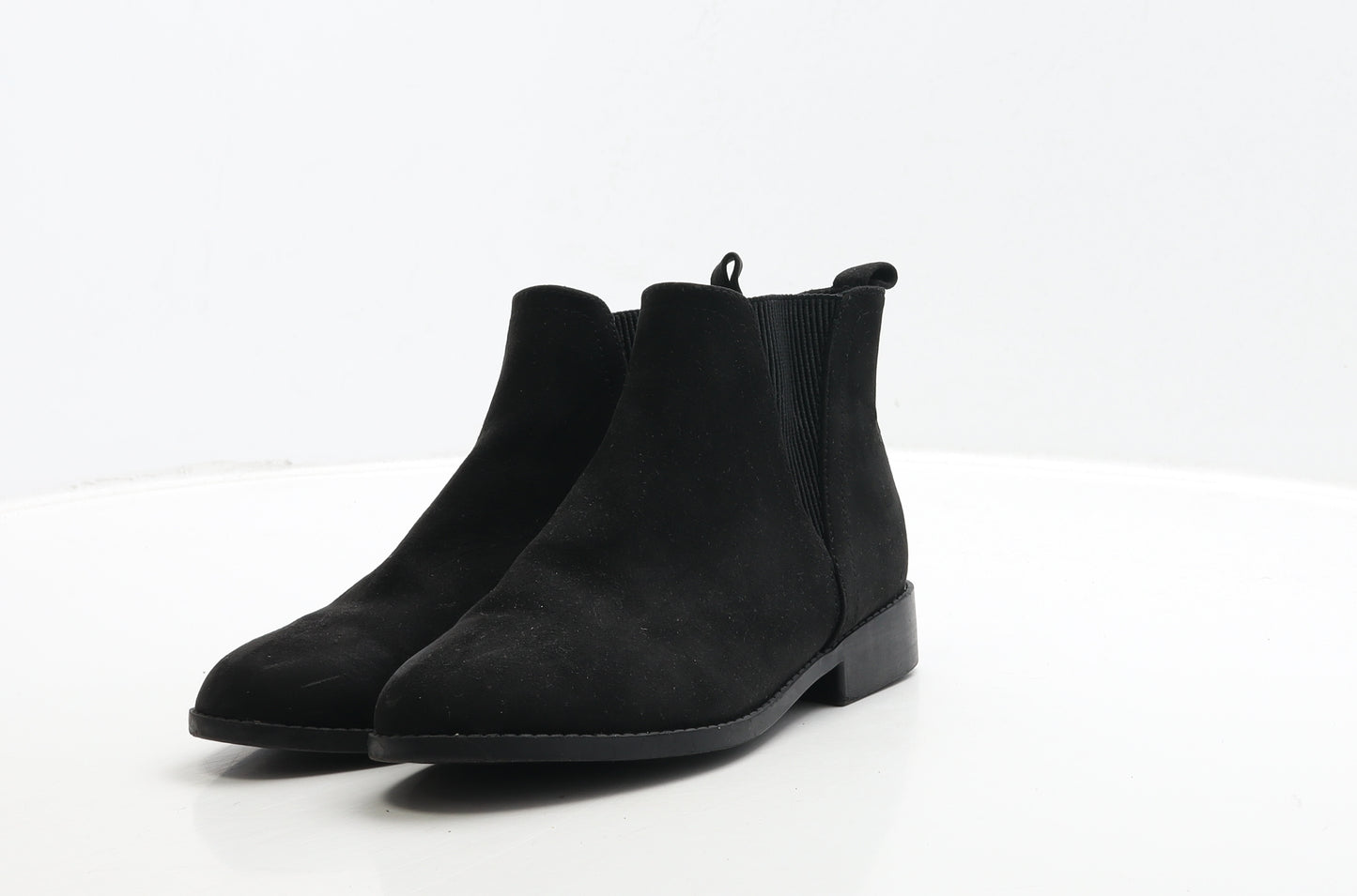 Primark Womens Black Suede Chelsea Boot UK 3 36
