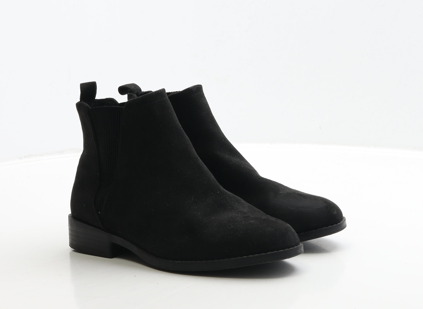 Primark Womens Black Suede Chelsea Boot UK 3 36