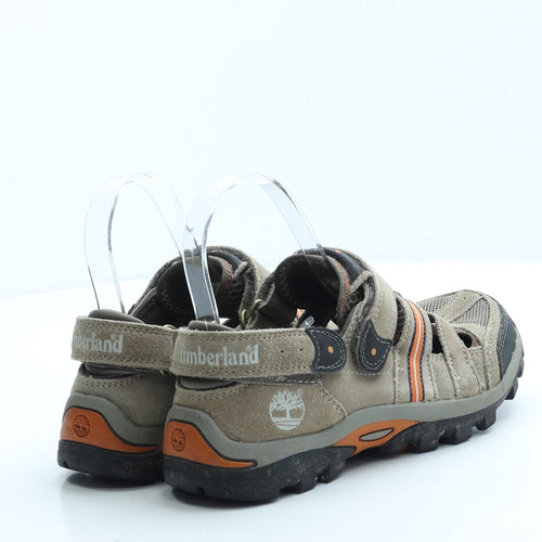 Timberland Boys Beige Polyester Slip On Casual UK 3.5 36