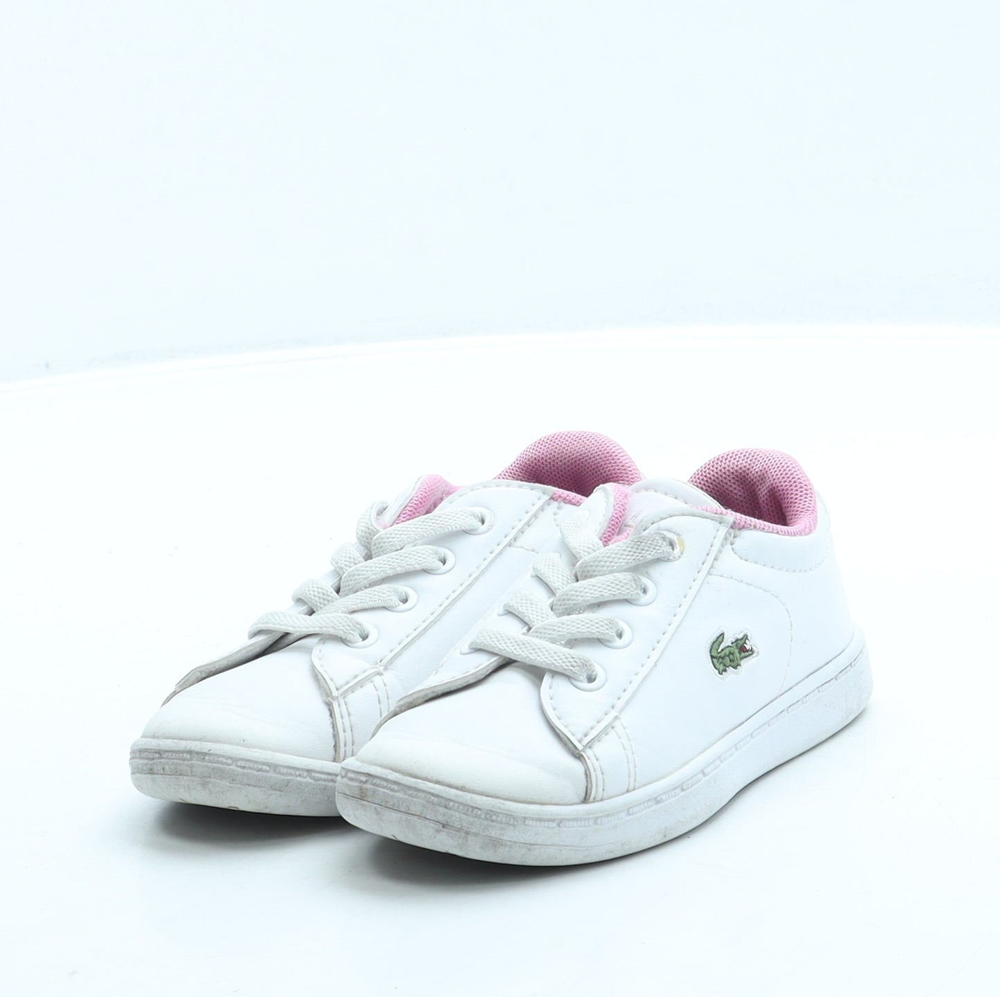 Lacoste Girls White Leather Trainer UK 6 23