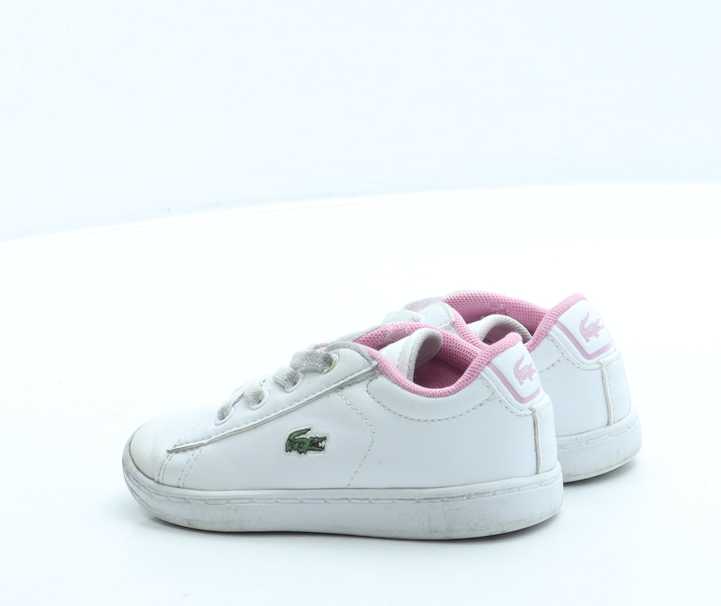 Lacoste Girls White Leather Trainer UK 6 23